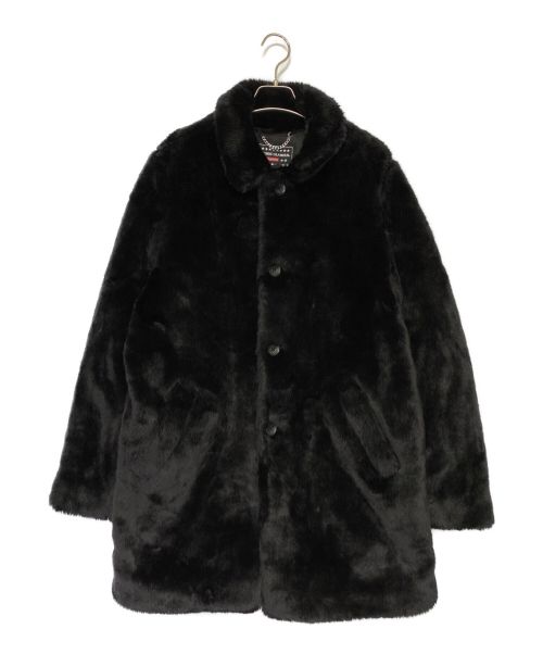 SUPREME（シュプリーム）SUPREME (シュプリーム) Hysteric Glamour (ヒステリックグラマー) Fuck You Faux Fur Coat ブラック サイズ:Mの古着・服飾アイテム