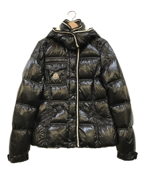 MONCLER（モンクレール）MONCLER (モンクレール) QUINCY ダウンジャケット ブラック×ホワイト サイズ:1の古着・服飾アイテム