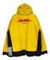 VETEMENTS (ヴェトモン) DHL (ディーエイチエル) Oversized Logo-Print Cotton-Blend Canvas And Shell Jacket イエロー×ブラック サイズ:XS：80000円