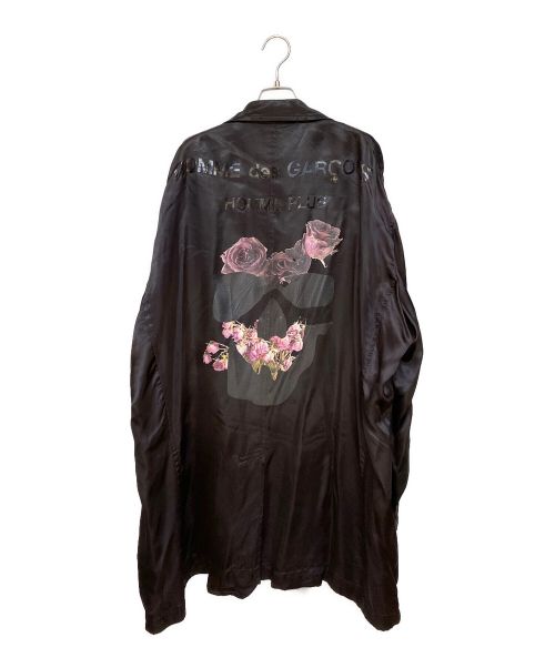 COMME des GARCONS HOMME PLUS（コムデギャルソンオムプリュス）COMME des GARCONS HOMME PLUS (コムデギャルソンオムプリュス) 22SS 花の存在期 キュプラオーバーサイズジャケット ブラック サイズ:Mの古着・服飾アイテム