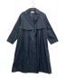 BLACK by moussy（ブラックバイマウジー）の古着「a line trench coat（エーライントレンチコート）」｜ブラック