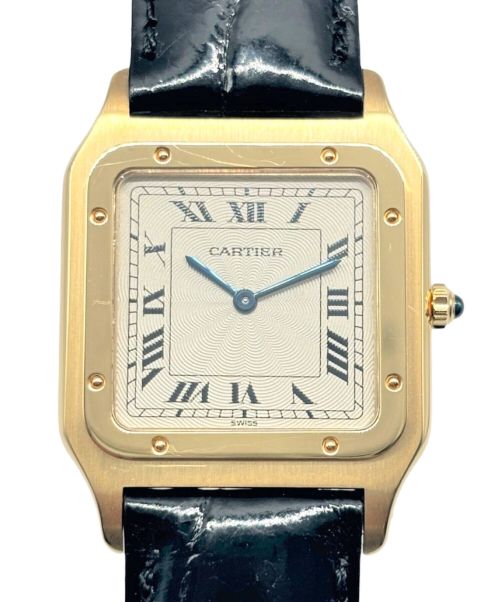 Cartier（カルティエ）Cartier (カルティエ)  サントス デュモン LM エクストラスリム Ref.W1505453 シルバー文字盤 サイズ:LMの古着・服飾アイテム