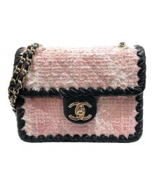 CHANEL（シャネル）の古着「ミニフラップチェーンショルダーバッグ」｜ピンク×ブラック