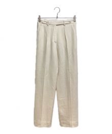 HERMES（エルメス）の古着「Wool pants（ウールパンツ）」｜ホワイト