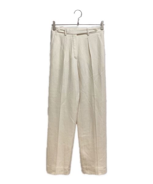 HERMES（エルメス）HERMES (エルメス) Wool pants（ウールパンツ） ホワイト サイズ:34の古着・服飾アイテム