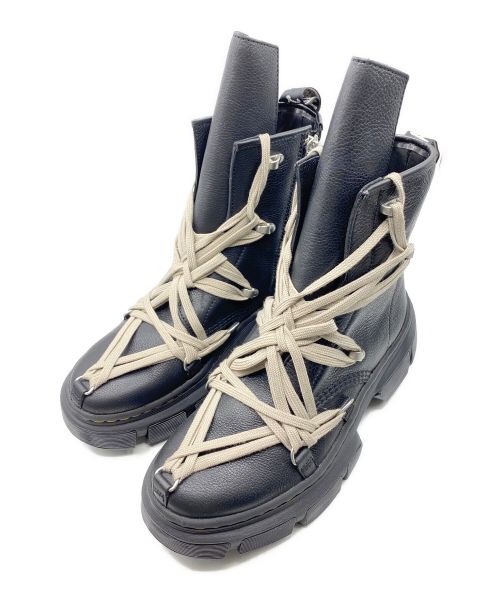 RICK OWENS（リックオウエンス）RICK OWENS (リックオウエンス) Dr.Martens (ドクターマーチン) 1460 DMXL Mega Lace Boot ブラック サイズ:27cm(US 9)の古着・服飾アイテム