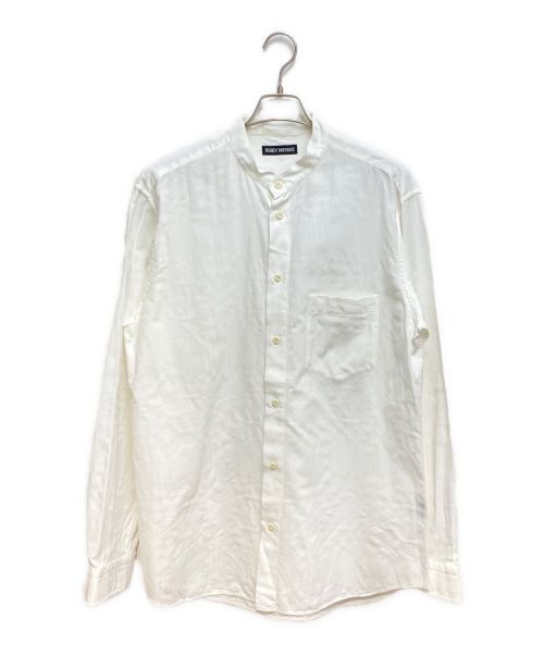 ISSEY MIYAKE（イッセイミヤケ）ISSEY MIYAKE (イッセイミヤケ) バンドカラーシャツ ホワイト サイズ:4の古着・服飾アイテム