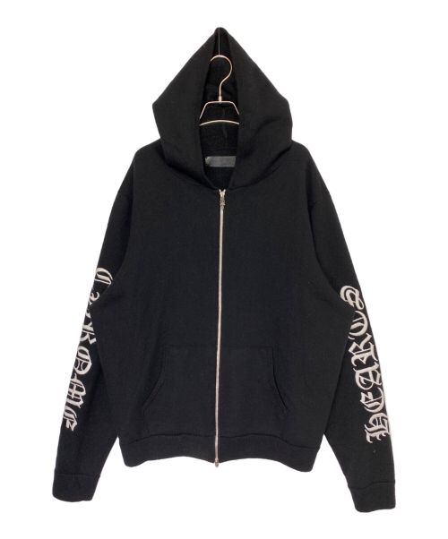 CHROME HEARTS（クロムハーツ）CHROME HEARTS (クロムハーツ) カシミヤジップニットパーカー ブラック サイズ:XLの古着・服飾アイテム