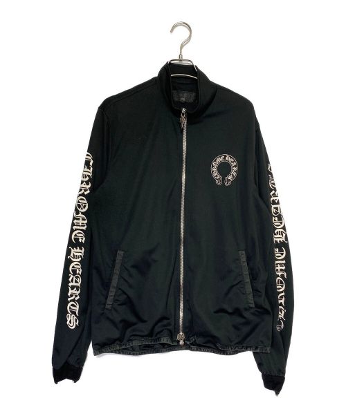 CHROME HEARTS（クロムハーツ）CHROME HEARTS (クロムハーツ) レザーパイピングトラックジャケット ブラック サイズ:XLの古着・服飾アイテム