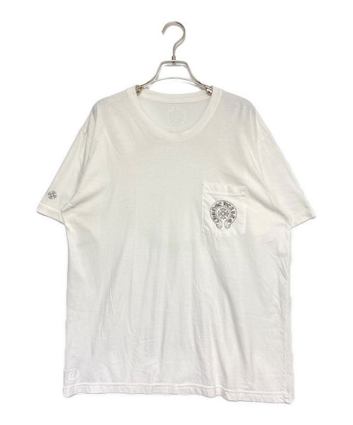 CHROME HEARTS（クロムハーツ）CHROME HEARTS (クロムハーツ) ロゴポケットTシャツ ホワイト サイズ:XLの古着・服飾アイテム