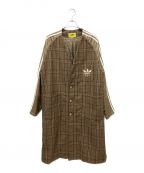 GUCCI×adidasグッチ×アディダス）の古着「チェスターウールコート」｜ブラック