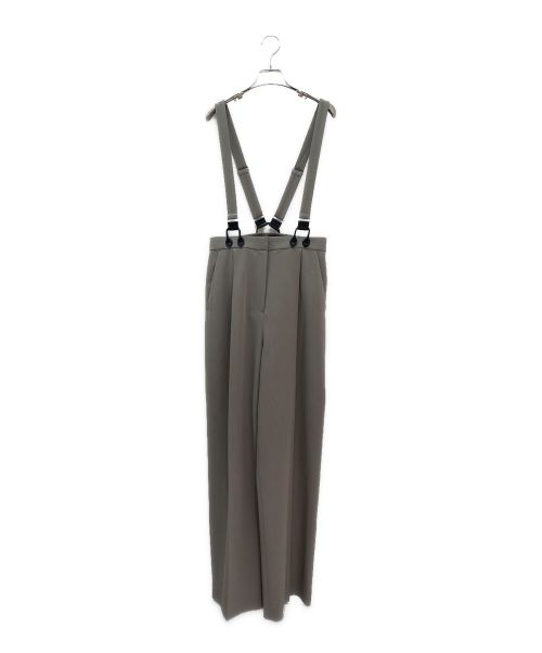 CLANE（クラネ）CLANE (クラネ) Suspender Wide Pants ライトグレー サイズ:2の古着・服飾アイテム