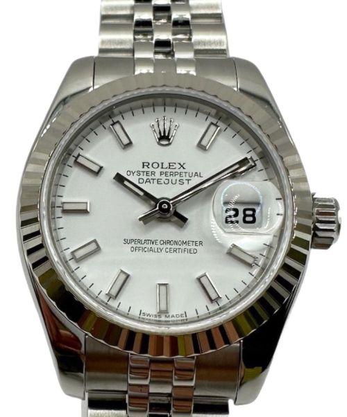 ROLEX（ロレックス）ROLEX (ロレックス) デイトジャスト26 179174 ホワイト文字盤の古着・服飾アイテム