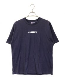 UNTRACE（アントレース）の古着「ロゴTシャツ」｜ネイビー