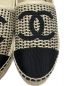 中古・古着 CHANEL (シャネル) エスパドリーユスリッポン ホワイト サイズ:37：80000円