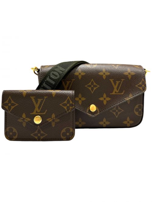 LOUIS VUITTON（ルイ ヴィトン）LOUIS VUITTON (ルイ ヴィトン) ミュルティ ポシェット フェリシー ショルダーバッグ ポーチ付 ブラウンの古着・服飾アイテム