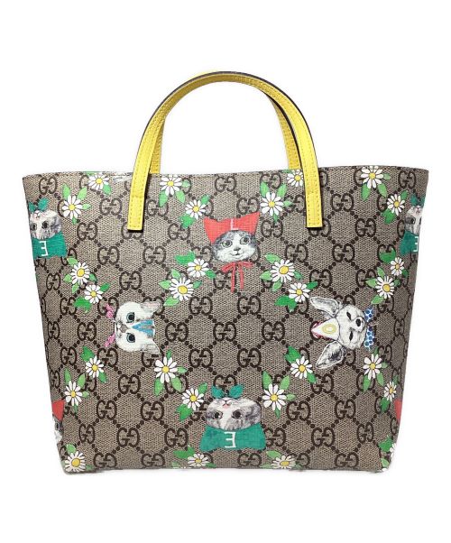 GUCCI（グッチ）GUCCI (グッチ) GUCCI×ヒグチユウコ　GG Supreme Handbag（GGスプリームハンドバッグ） サイズ:-の古着・服飾アイテム