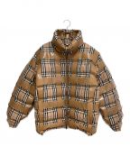 BURBERRYバーバリー）の古着「Tape Design Down Jacket（テープデザインダウンジャケット）」｜ベージュ