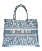 Christian Diorクリスチャン ディオール）の古着「Dior Book Tote ブックトート バッグ ミディアム」｜スカイブルー