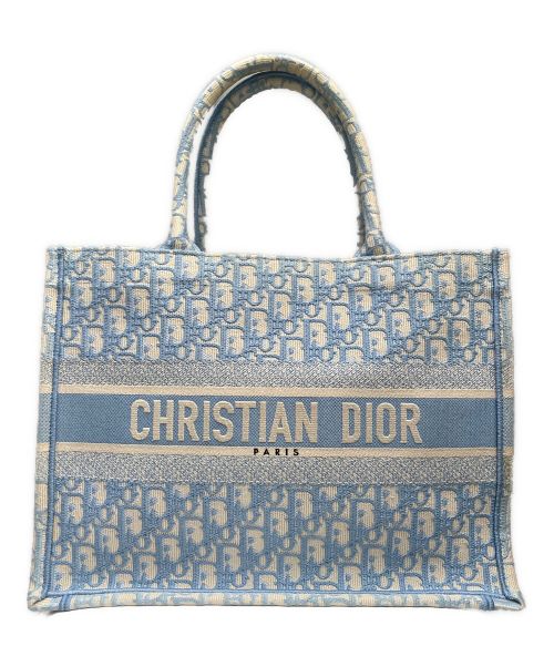 Christian Dior（クリスチャン ディオール）Christian Dior (クリスチャン ディオール) ブックトート ミディアム スカイブルー サイズ:ミディアムの古着・服飾アイテム