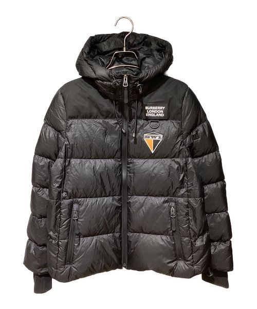 BURBERRY LONDON（バーバリーロンドン）BURBERRY LONDON (バーバリーロンドン) Logo Design Down Jacket(ロゴデザインダウンジャケット) ブラック サイズ:Sの古着・服飾アイテム