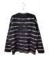 Saint Laurent Paris (サンローランパリ) Mohair Border Knit（モヘアボーダーニット） ブラック サイズ:M：40000円