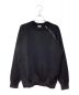 Dior（ディオール）の古着「Zip design crew neck knit(ジップデザインクルーネックニット)」｜ブラック