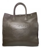 Saint Laurent Parisサンローランパリ）の古着「Rive Gauche tote bag (リヴゴーシュトートバッグ)」｜オリーブ