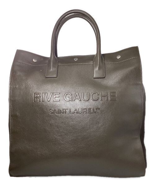 Saint Laurent Paris（サンローランパリ）Saint Laurent Paris (サンローランパリ) Rive Gauche tote bag (リヴゴーシュトートバッグ) オリーブの古着・服飾アイテム