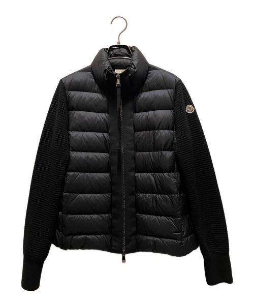 MONCLER（モンクレール）MONCLER (モンクレール) MAGLIONE TRICOT CARDIGAN/ニット切替ダウンカーディガン ブラック サイズ:Mの古着・服飾アイテム