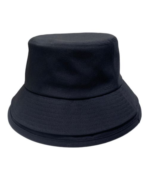 sacai（サカイ）sacai (サカイ) DOUBLE BRIM HAT ブラック サイズ:1の古着・服飾アイテム