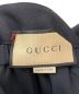 中古・古着 GUCCI (グッチ) ギャザーウエスト パンツ ブラック サイズ:36：66000円