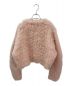 CLANE (クラネ) SHAGGY SHORT KNIT CARDIGAN ライトピンク サイズ:1：22000円