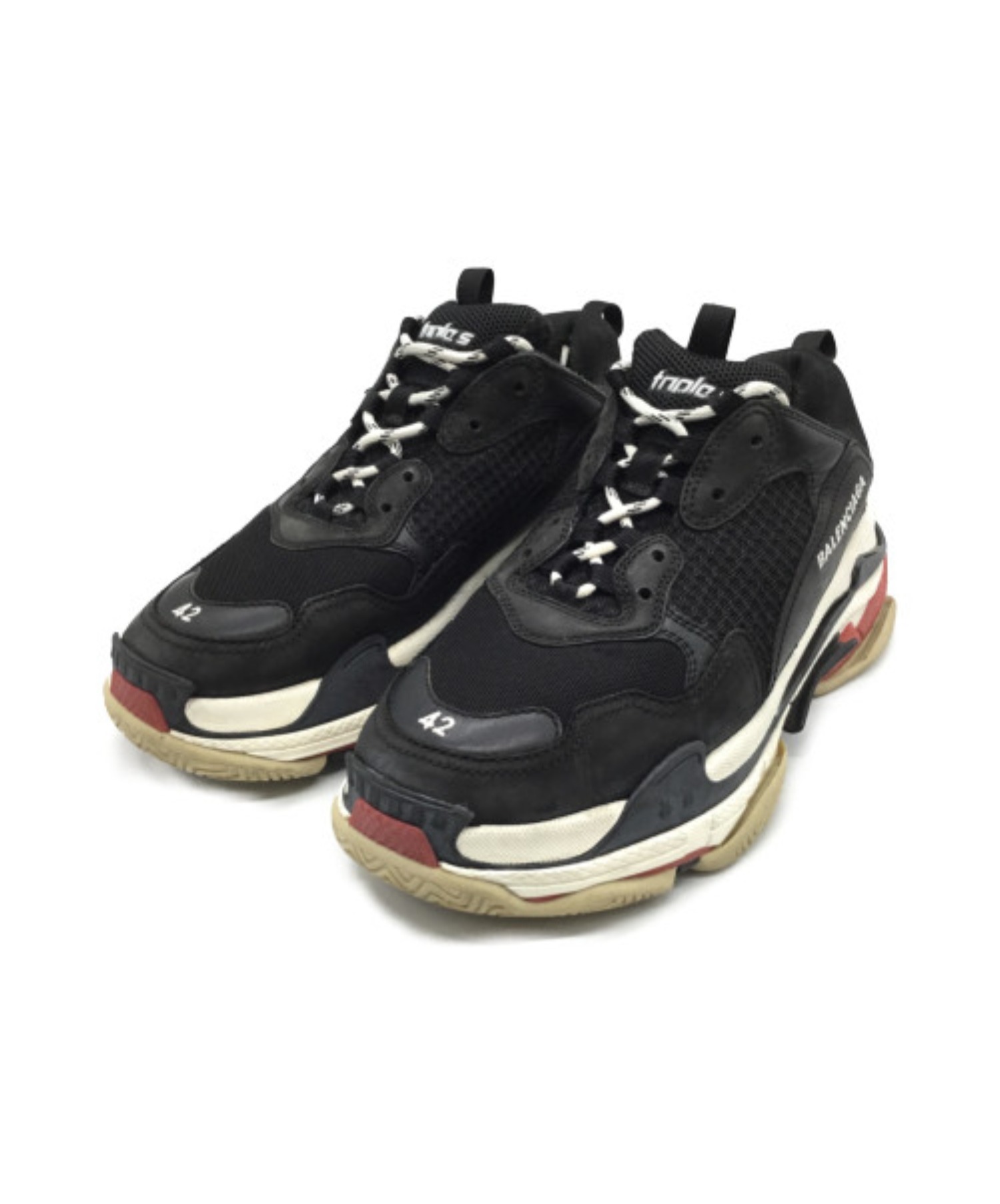 中古 古着通販 Balenciaga バレンシアガ スニーカー ブラック サイズ 42 Triple S 5338 ブランド 古着通販 トレファク公式 Trefac Fashion