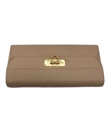 Salvatore Ferragamo（サルヴァトーレ フェラガモ）の古着「長財布」｜ベージュ