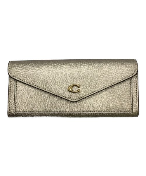 COACH（コーチ）COACH (コーチ) 長財布 ゴールドの古着・服飾アイテム