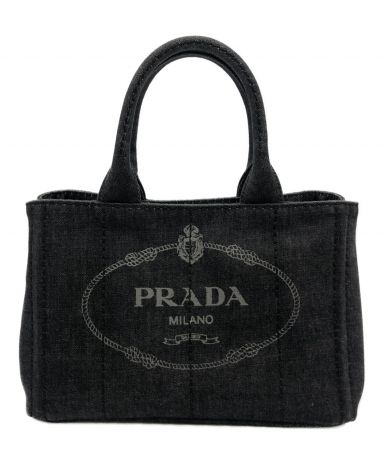 【中古・古着通販】PRADA (プラダ) デニム ハンドバッグ｜ブランド