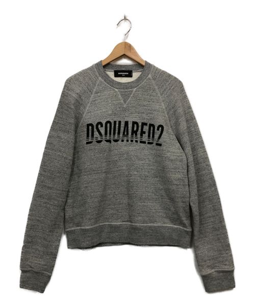 DSQUARED2（ディースクエアード）DSQUARED2 (ディースクエアード) ロゴデザインスエット グレー サイズ:XXSの古着・服飾アイテム