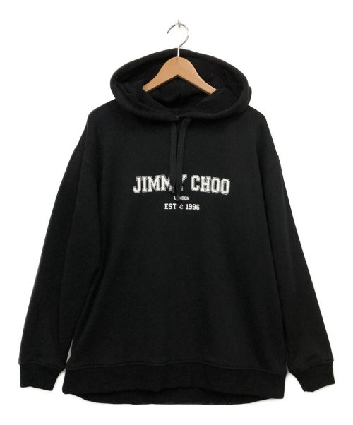 JIMMY CHOO（ジミーチュウ）JIMMY CHOO (ジミーチュウ) プルオーバーパーカー ブラック サイズ:Sの古着・服飾アイテム