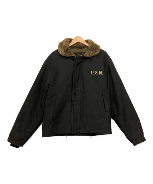 NAVY DEPARTMENT（ネイビーデパートメント）NAVY DEPARTMENT (ネイビーデパートメント) デッキジャケット ブラック サイズ:38の古着・服飾アイテム