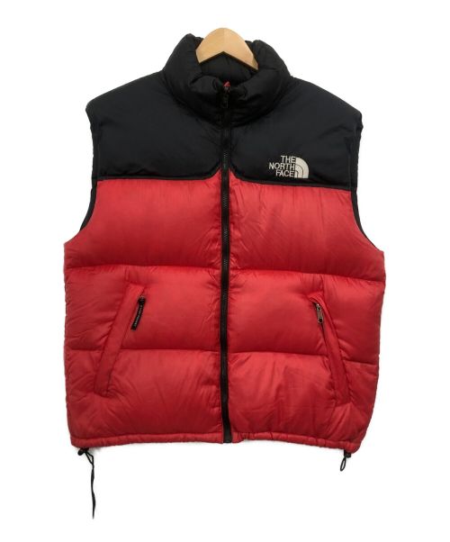 THE NORTH FACE（ザ ノース フェイス）THE NORTH FACE (ザ ノース フェイス) ダウンベスト ブラック×レッド サイズ:不明の古着・服飾アイテム