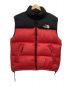 THE NORTH FACE（ザ ノース フェイス）の古着「ダウンベスト」｜ブラック×レッド