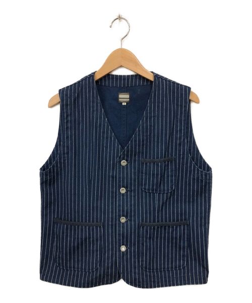 MOMOTARO JEANS（桃太郎ジーンズ）MOMOTARO JEANS (桃太郎ジーンズ) ベスト ブルー サイズ:40の古着・服飾アイテム