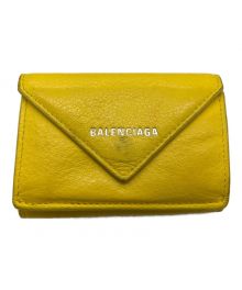 BALENCIAGA（バレンシアガ）の古着「3つ折り財布」｜イエロー