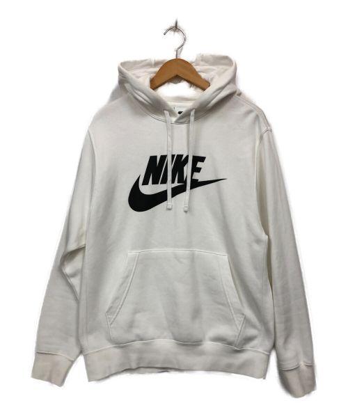 NIKE（ナイキ）NIKE (ナイキ) プルオーバーパーカー ホワイト サイズ:Mの古着・服飾アイテム