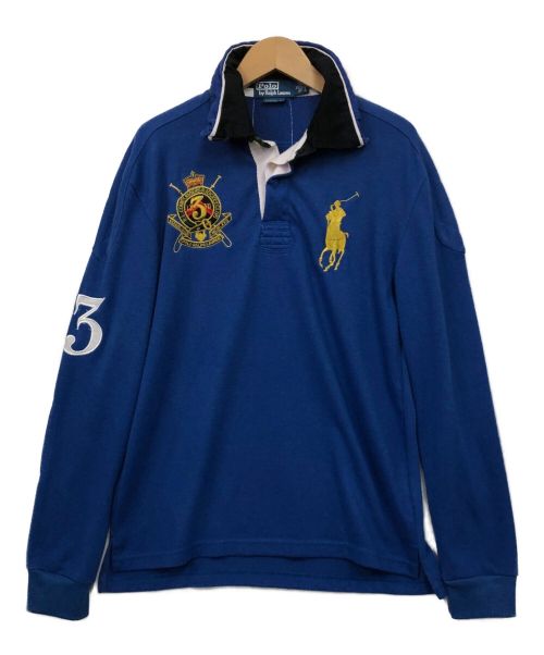 POLO RALPH LAUREN（ポロ・ラルフローレン）POLO RALPH LAUREN (ポロ・ラルフローレン) ポロシャツ ブルー サイズ:Mの古着・服飾アイテム