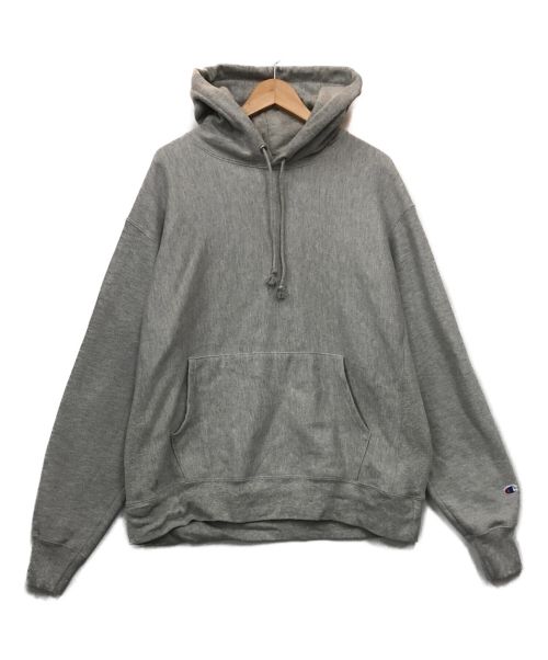 Champion REVERSE WEAVE（チャンピオン リバース ウィーブ）Champion REVERSE WEAVE (チャンピオンリバースウィーブ) プルオーバーパーカー グレー サイズ:Lの古着・服飾アイテム