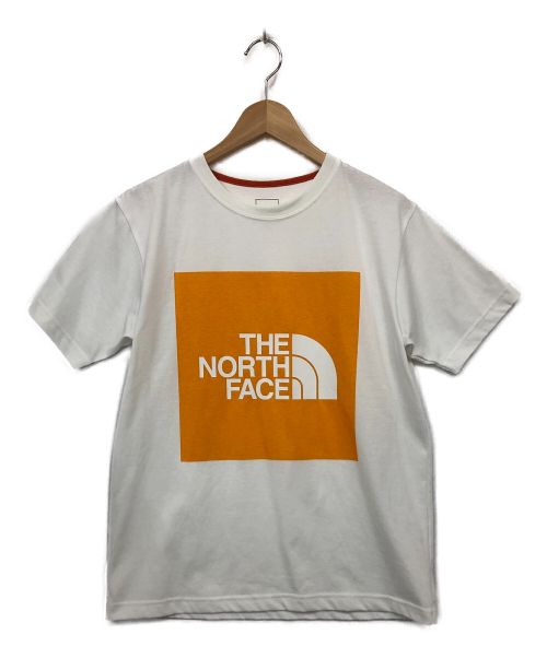 THE NORTH FACE（ザ ノース フェイス）THE NORTH FACE (ザ ノース フェイス) Tシャツ ホワイト×オレンジ サイズ:Mの古着・服飾アイテム