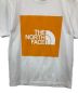 中古・古着 THE NORTH FACE (ザ ノース フェイス) Tシャツ ホワイト×オレンジ サイズ:M：2980円