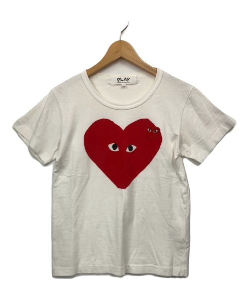 PLAY COMME des GARCONS（プレイ コムデギャルソン）PLAY COMME des GARCONS (プレイ コムデギャルソン) Tシャツ ホワイト サイズ:Sの古着・服飾アイテム